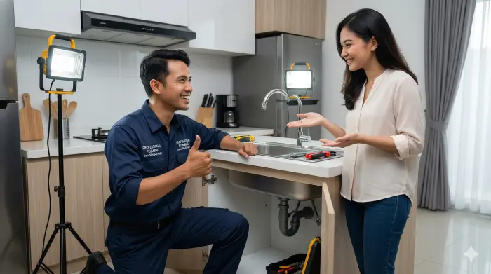 Pengerjaan saluran mampet Bogor